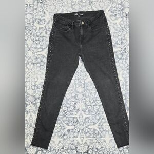 Women's Black Studded Jeans